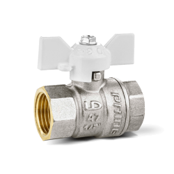 Кран шаровой латунный LD Pride 1/2" 47.15.В-В.Б (white)