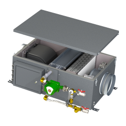 Компактная приточная установка КЭВ-ПВУ105W (1050 м3/ч, 23 кВт)