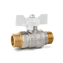 Кран шаровой латунный LD Pride 1/2" 47.15.Н-Н.Б (white)