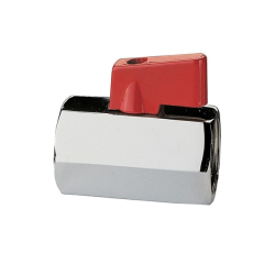 ITAP 125 Кран шаровой MINI с красной полимерной ручкой-флажком внутр./внутр. резьба Dn 1/2" Pn 10