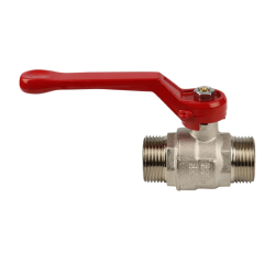 ITAP 099 
Кран шаровой IDEAL с
с красной алюминиевой ручкой-рычагом нар./нар. резьба Тмакс. = 95 °С Dn 1/2" Pn 40